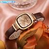 Reloj de Mujer Synoke Lujo Accesible Retro Literario Elegante Estudiante Examen Cuadrado Correa de Cuarzo Correa de Diamantes