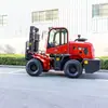 Exportação transfronteiriça de empilhadeiras a combustão interna de 3,5 toneladas, empilhadeiras off-road para todos os terrenos, transportadores a diesel de alta potência