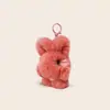 Pelo de Conejo Piel Genuina Conejo de Orejas Paradas Colgante de Peluche con Textura Suave, Juguete de Piel, Colgante para Bolso, Llavero Exquisito