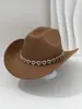 Sombrero Elegante de Lujo Ligero Unisex para Mujer con Pedrería Hueca en Forma de Corazón, Sombrero Jazz Estilo Francés, Sombrero Vaquero de Compromiso