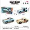 1:36 Metal Aleado Tirar Hacia Atrás Retro Puerta de Alas de Gaviota (Puerta Ouyi) Tesla Camioneta Retro de Cuatro Puertas Tres Puertas Versión Puerto Aleación de Tire hacia Atrás