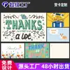 Tarjetas de Agradecimiento en Inglés Personalizadas para Comercio Transfronterizo, Tarjetas de Felicitación de Cumpleaños, Tarjetas Pequeñas de Comercio Exterior, Tarjetas de Bendición con Mensaje, Regalos de Agradecimiento Estampados en Oro
