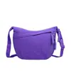 2025 Bolso de Hombro Nuevo Bolso Dumpling Estilo Deportivo para Mujer Japonés Simple Gran Capacidad Versátil Bolso Cruzado de Nylon