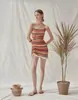 Biquíni Inteiro Sexy de Cor Sólida Estilo Ins Coreano para Seios Pequenos, Esconde Barriga, Emagrecimento, Traje de Banho Puro Desejo para Mulheres