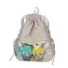 Mochila Original Nova com Cordão Bidimensional Grande Capacidade Bolsa de Bebê Mochila Fofa Mochila Leve para o Trabalho Bolsa para Dor