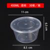 Fiambrera Redonda Desechable XYT con Tapa Empaque Para Llevar Plástico Arroz Vierte Comida Rápida Espesado Transparente Bento para Hogar