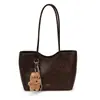 Bolsa de Axila com Textura de Alta Qualidade Feminina 2026 Novo Estilo Grande Capacidade Simples Bolsa de Ombro Nicho Retro Bolsa Tote para o Dia a Dia