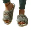 Directamente del Fabricante, Pantuflas de Lino Transfronterizas para Todas las Estaciones, Pantuflas de Tela Peludas para Uso en Exteriores, Venta al por Mayor, Personalización de Pedidos Pequeños
