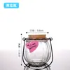 Botella de Vidrio con Tapón de Corcho Transparente Botella de los Deseos Creativa Botella Cielo Estrellado Arcoíris Botella de la Suerte de Deriva Botella para Bebidas Lista para la Venta