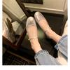 Edición Piel de Vaca ~ Estilo Hada Zapatos Mary Jane de Piel Genuina Plata para Mujer Zapatos Planos de Primavera con Punta Redonda