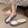Mules vintage de mujer estilo francés talla grande, nuevo modelo de verano 2026, con lazo, sin cordones, suela suave, aptas para usar al aire libre