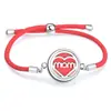 Cuerda Roja Moda Sencilla Difusor de Aceites Esenciales Aromaterapia Caja Pequeña Pulsera Redonda Accesorios de Joyería Caja de Fragancia Decoraciones