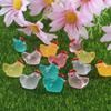 Resina Artificial Mini Luminoso Pequeno Animal DIY Brinquedo de Desenho Animado Ornamento Micro Paisagem Presente Surpresa para Crianças