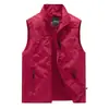 Chal casual clásico popular de primavera y verano para exteriores de secado rápido, chaleco de moda para hombre, simple y a la moda, con cuello alto, chaleco de fotografía de moda 7882