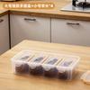 Caixa de armazenamento à prova de umidade para cereais, caixa de armazenamento de alimentos selada para manter a frescura, caixa de armazenamento para geladeira com tampa, caixa de plástico transparente para temperos
