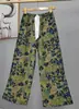 Pantalones de pijama de algodón para mujer, verano, finos, estampados, casuales, de pierna ancha, pueden usar mujeres embarazadas, comercio exterior, pantalones de talla grande