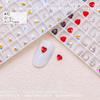 Joyería para Uñas Corazón Fondo Puntiagudo 4mm Súper Flash Popular Cristal Corazón Durazno Mini Diamante Monito Estilo Similar Accesorios para Uñas