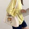 Yeyu/Amazon Cross-border Supply Tote Bag Mulher Ombro Canvas Bag Sleepy Rabbit Pingente Grande Capacidade Saco de Compras