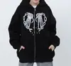 Venta Caliente Transfronteriza Wildberries Sudadera con Capucha y Cremallera para Mujer Estilo Y2K con Estampado y Forro Polar para Mujer