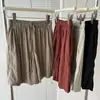 Shorts Casuales Plisados Holgados para Mujer, Delgados, Frescos, Cómodos, de Pierna Ancha, Pantalones Frescos, Adelgazantes, Combinan con Todo, para Caminar con Pereza, Pantalones Cortos Hot
