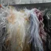 Lana de Cabra Bicolor, Lana de Oveja Monocromática, Lana Artificial de Cascada, Tela de Felpa Larga para Ropa, Textiles del Hogar, Juguetes y Manualidades