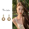 Pendientes Colgantes con Borla de Flor de Aguja Plateada para Mujer, Pendientes Estilo Vacaciones en la Playa, Lujo Accesible, Pendientes de Gama Alta, Diseño de Nicho