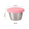 Plato para mojar transfronterizo de acero inoxidable 304, tapa de silicona a prueba de fugas, taza para salsa coreana, plato para salsa sellado, plato para condimentos