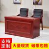 Mesa de conferencias mesa larga doble podio mesas y sillas para sala de conferencias pintadas con chapa de madera maciza mesa de bar para discursos de presidente líder