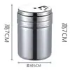Botella de Acero Inoxidable para Condimentos Pimienta Chile Comino en Polvo Frasco para Condimentos Caja de Condimentos Multifuncional Portapalillos Botella para Condimentos de Barbacoa