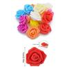 Flor artificial 7CM cabeza de flor rosa flor de espuma PE decoración de boda DIY guirnalda decoración de pastel producción de bola de flores