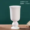 Caneca de cerâmica branca lisa, argila branca de alta qualidade, caneca branca lisa de pé alto, arte em cerâmica de cor sob esmalte, bar de cerâmica, pintura colorida artesanal DIY
