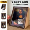 Mona Lisa Arranhador para Gatos Casa de Gato Porta-Retrato Vintage Porta-Retrato 3D Pintura a Óleo Casa de Gato Arranhador de Papelão