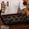 Conjunto de xadrez chinês com peças e tabuleiro de madeira maciça de alta qualidade, portátil, tamanho grande, adequado para adultos e alunos do ensino fundamental, qualidade premium
