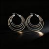 Pendientes de Acero Inoxidable con Forma de Gota de Aceite de Venta Caliente Transfronteriza Europeos y Americanos para Mujer, Versátiles, Modernos, Personalizados, Simples y Tendencia, Pendientes de Acero de Titanio al por Mayor