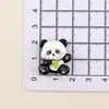 Acessórios Pequenos de Resina Panda Vermelho Joias DIY Capa de Celular Orifício Pingente para Sapato Adesivo Acessórios de Cabelo Chaveiro Ímã de Geladeira
