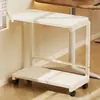 Estante de Almacenamiento para Impresora Lado del Escritorio De Pie Móvil Con Ruedas Estantería Estante de Almacenamiento para Escritorio de Oficina Gabinete Pequeño Gabinete Lateral Simple