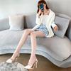 Primavera, Verano y Otoño Estilo Coreano Sexy Calcetines Calados de Lunares, Leggings de una Pieza, Calcetines Exteriores para Mujer, Protección Solar a la Moda