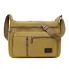 Bolsa Transversal Masculina de Lona Transfronteiriça Multicamadas Grande Capacidade Versátil Casual para Negócios Bolsa de Ombro Esportiva de Alta Qualidade