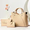 Set de Tres Piezas de Bolsos para Suegra 2025 Nuevo Elegante Bolso de Hombro Costura Color Contrastante Bolso Cruzado Gran Capacidad Bolso de Mano Bolsos