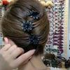 Moda para Viajes Diarios Nuevo Clip Pequeño de Flor de Lujo Ligero con Diamante Pinza para el Cabello Pinza para Flequillo Tocados Pinza de Garra Pinza para el Cabello de Niñas Venta Directa