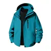 Chaqueta de Montañismo para Exteriores de Alta Calidad, de una Sola Capa, Desmontable, Cortavientos e Impermeable, con Capucha Funcional para Hombres y Mujeres, para Parejas