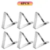 Clip para mantel de acero inoxidable al por mayor de fábrica, clip triangular para mantel, clip de fijación antideslizante para mesa de exterior, venta caliente transfronteriza