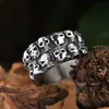 Anillo de Acero Inoxidable Retro Nórdico para Hombre Anillo del Zorro de Nueve Colas Vikingo