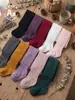 Leggings de algodón de grado A para bebé, estilo primavera y otoño, con textura retorcida, mallas de color liso, calcetines de rendimiento versátiles para el jardín de infantes