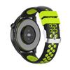 Adequado para pulseira de silicone de furo redondo bicolor para Huawei watch3, fivela de relógio de metal, pulseira Huawei watch3 pro