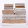 Suministro Transfronterizo de Toalla Catiónica Toalla de Baño Combinación Familiar de 8 Piezas Toalla de Terciopelo de Coral con Rayas Toalla Absorbente
