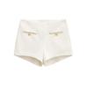 Con almohadilla en la entrepierna shorts para mujer deseo puro chica caliente belleza sexy shorts de entrepierna y cadera para mujer delgados con cadena pantalón corto completo de entrepierna y cadera caliente