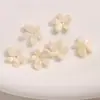 Acessórios de Aplique de Flor de Cinco Pétalas Acrílica Perolada Coloridos para Brincos Artesanais DIY, Capa de Celular e Acessórios de Pingente