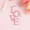 14/02 Feliz Dia dos Namorados Cartão de Amor Decoração de Bolo Figurinha de Cachorro Fofo Casal Aniversário Confissão Insert