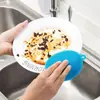 Cepillo de silicona multifuncional para lavar platos, sin aceite, para ollas y cuencos, cepillo para platos, descontaminante, artefacto, taza, almohadilla aislante térmica